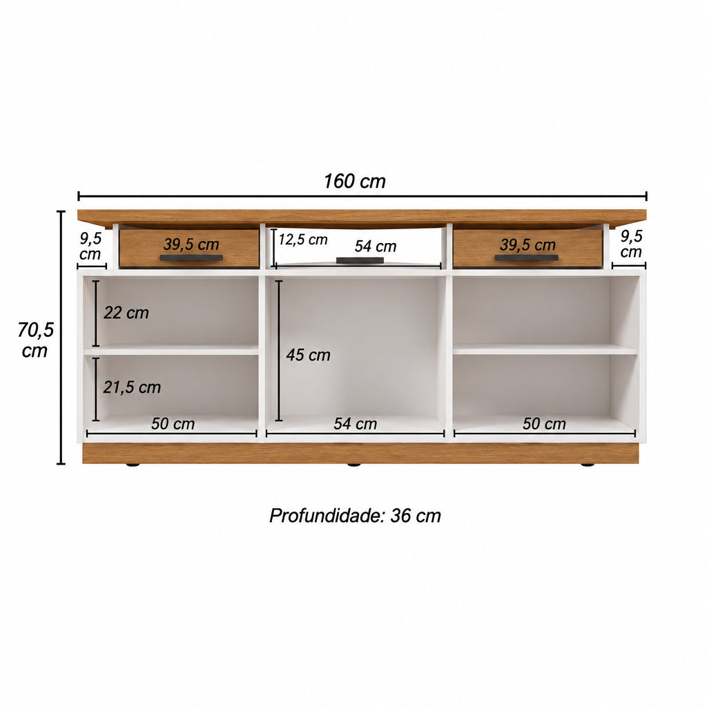 MUEBLE PARA TV BANCADA SALVADOR AMENDOA