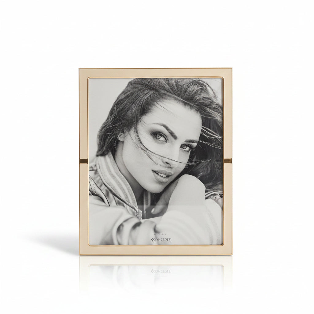 PORTARRETRATO MARCO BEIGE CON DORADO 8X10