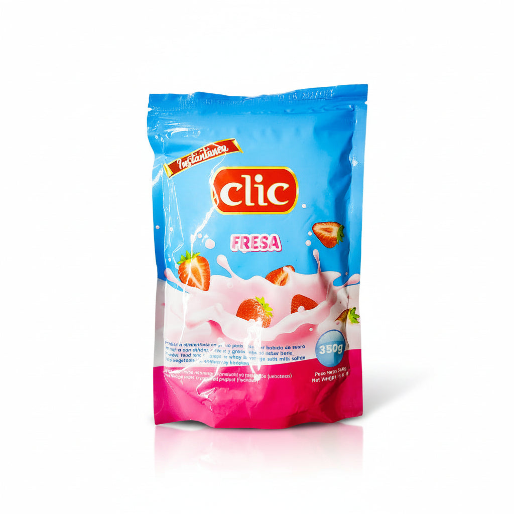 BEBIDA LACTEA EN POLVO FRESA CLIC 350GR