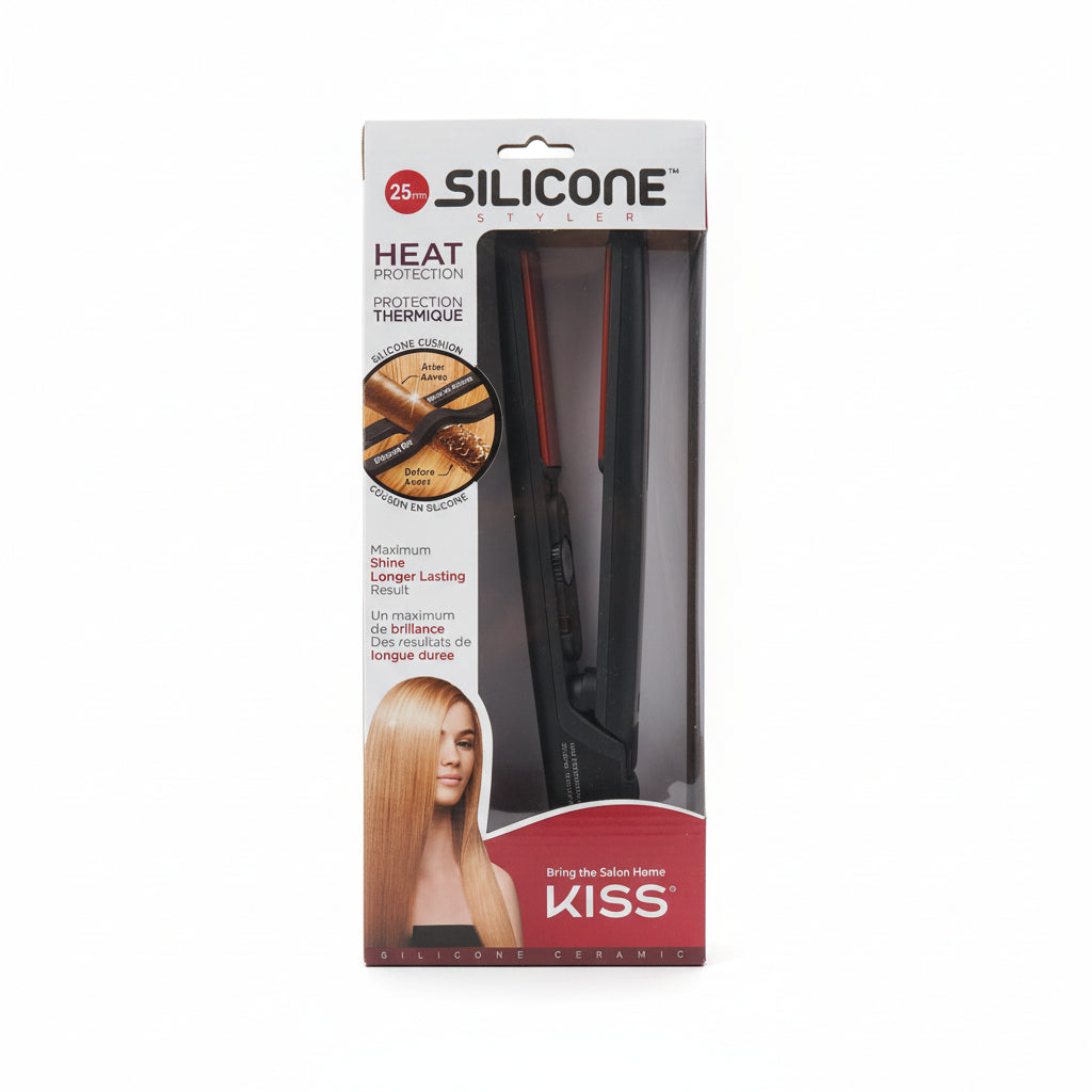 PLANCHA DE CABELLO SILICONE KISS 25MM