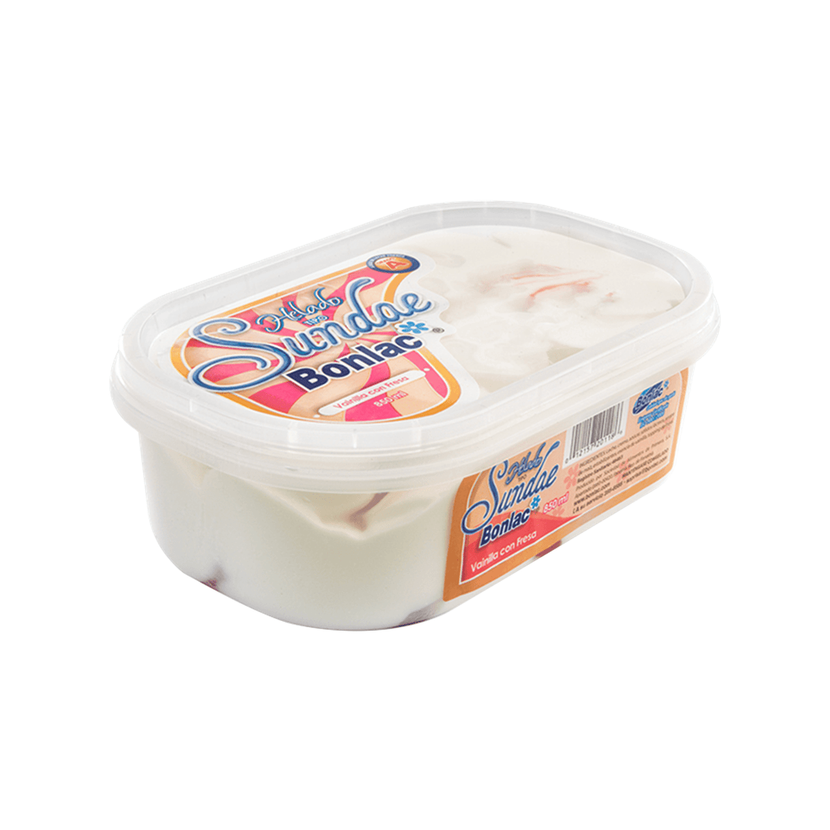 HELADO DE VAINILLA CON FRESA 850 ML