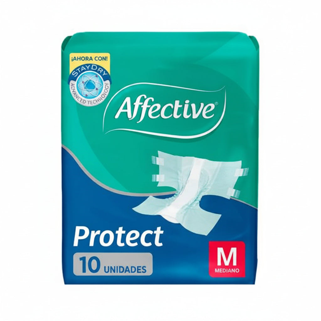 PAÑALES PARA ADULTO AFFECTIVE M 10