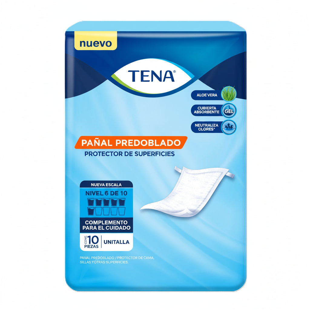 PAÑALES PARA ADULTO PREDOBLADO UNITALLA 10U