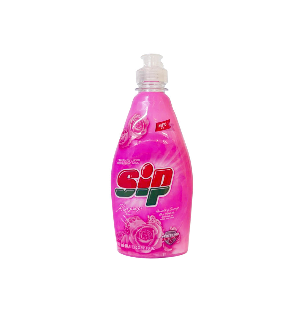 LAVAPLATOS LÍQUIDO ROSA 400ML