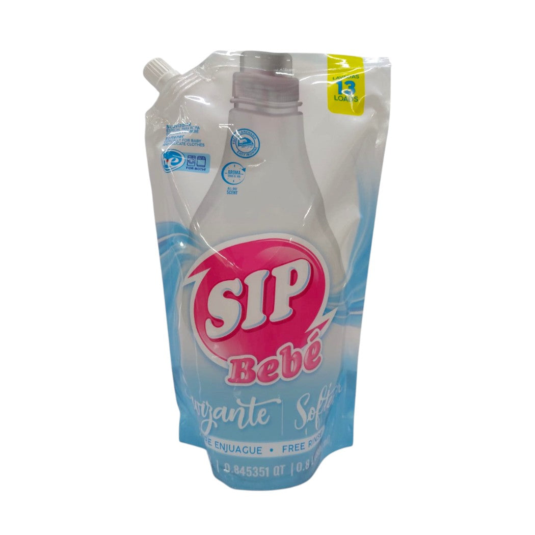 SUAVIZANTE PARA ROPA DE BEBÉ SIP 800ML
