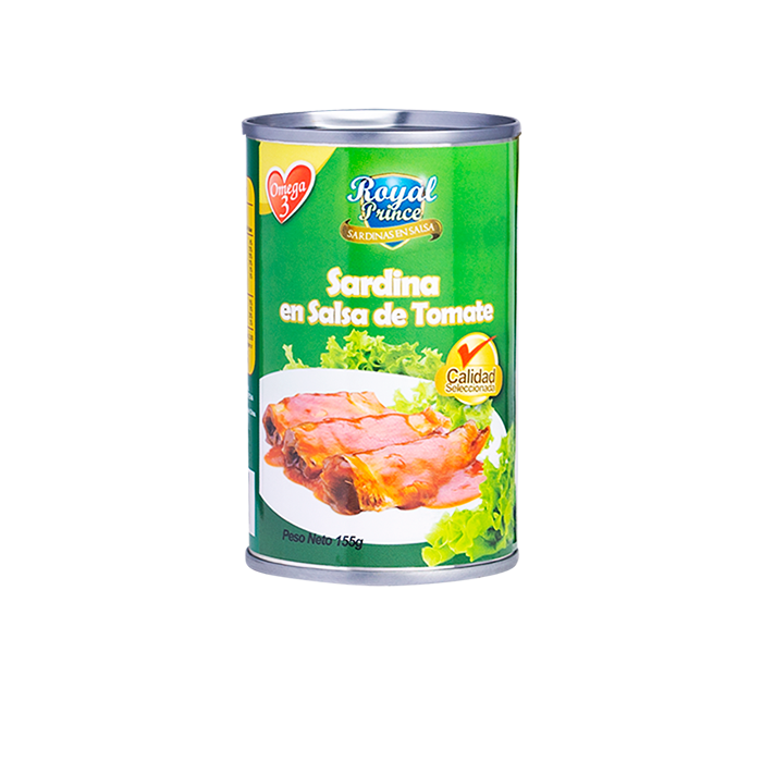 SARDINAS EN SALSA DE TOMATE ROYAL PRINCE 155GR
