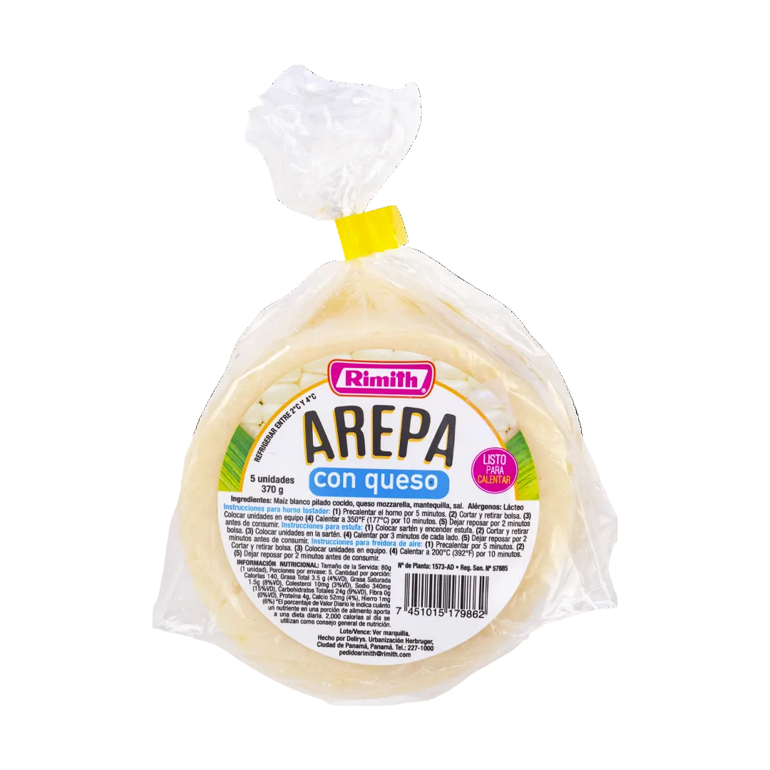 AREPA CON QUESO MEDIANA RIMITH 5U