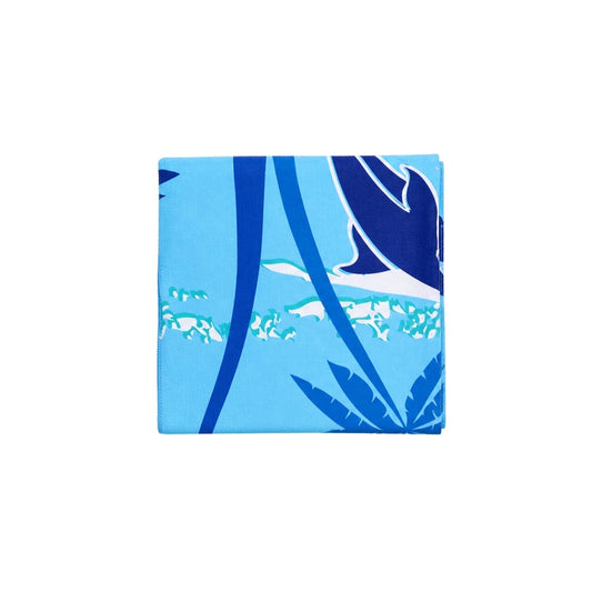 TOALLA PLAYERA PALMERAS Y DELFIN