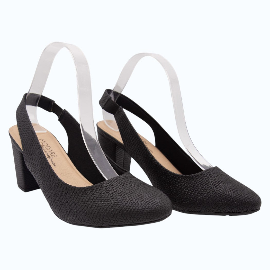 ZAPATOS DISEÑO TIPO LEZARD NEGROS