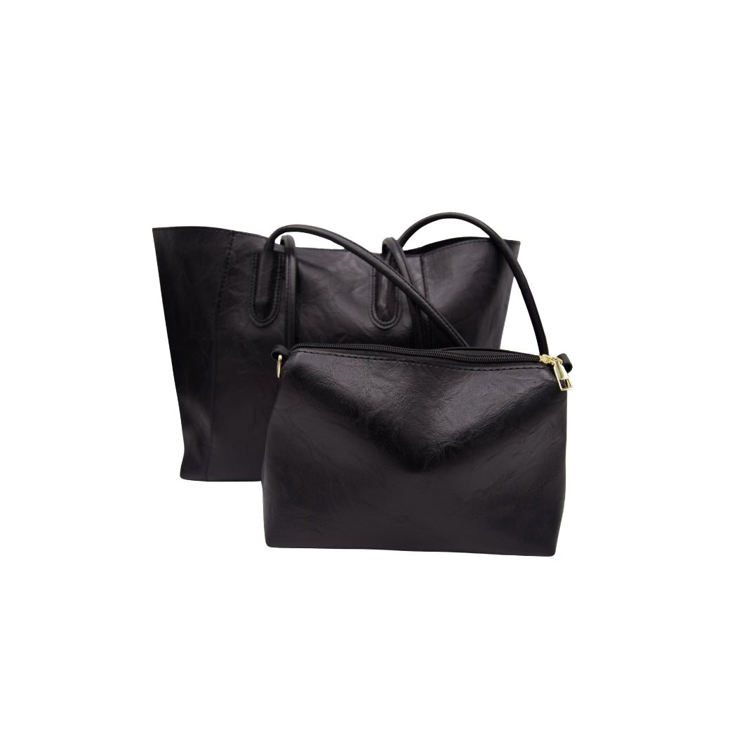 BOLSO GRANDE NEGRO MINIMALISTA