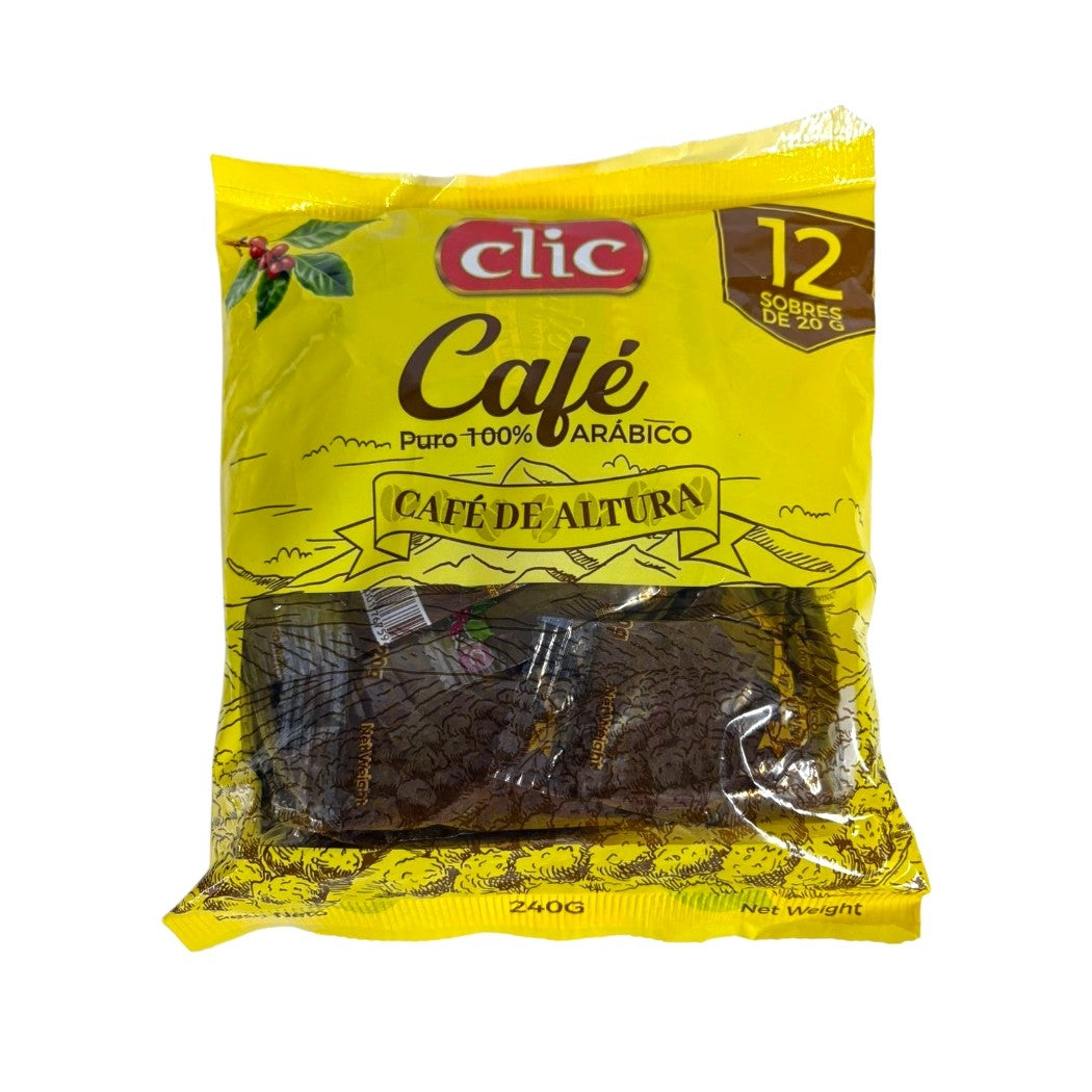 CAFÉ ARABICO 12 SOBRES CLIC 240GR