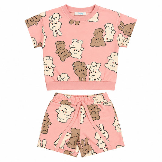 CONJUNTO DE NIÑA ESTAMPADO DE OSO