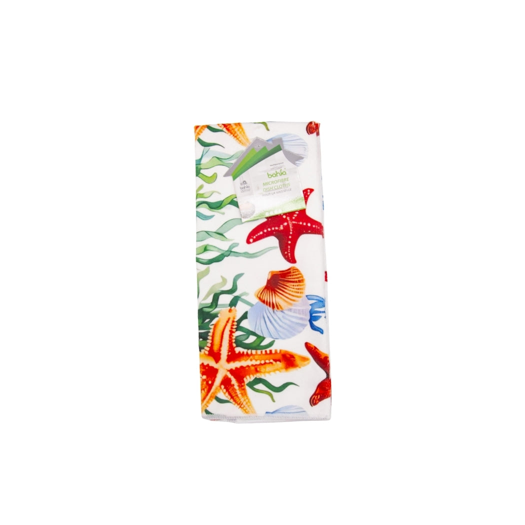 TOALLAS DE COCINA ESTAMPADO VIDA MARINA 3U