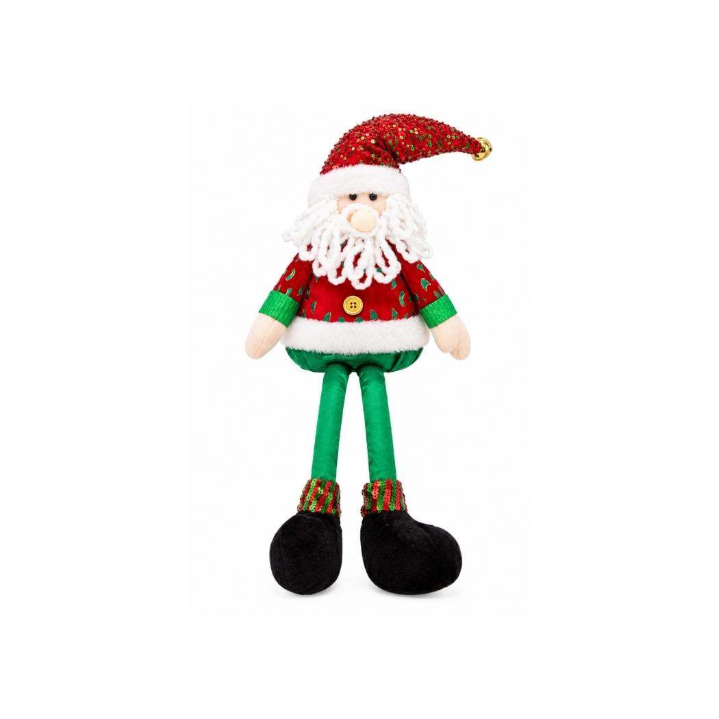 ADORNO MUÑECO SANTA CLAUS CON PIERNAS LARGAS