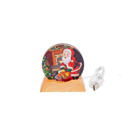 ADORNO LAMPARA DE MESA NAVIDEÑA
