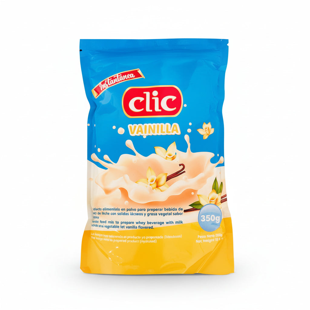 BEBIDA LACTEA EN POLVO VAINILLA CLIC 350GR