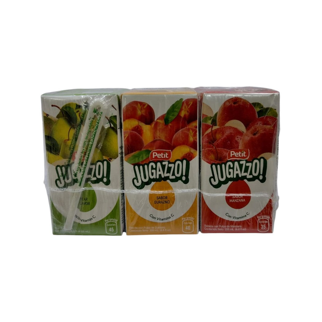 6PACK BEBIDA SURTIDA JUGAZZO 200ML