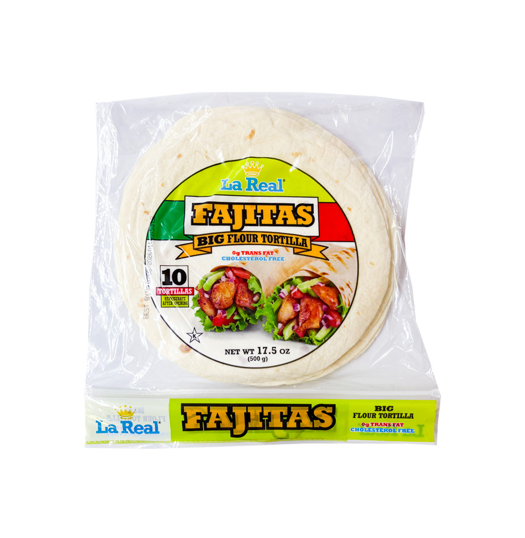 TORTILLA FAJITAS 10 LA REAL 17.5OZ