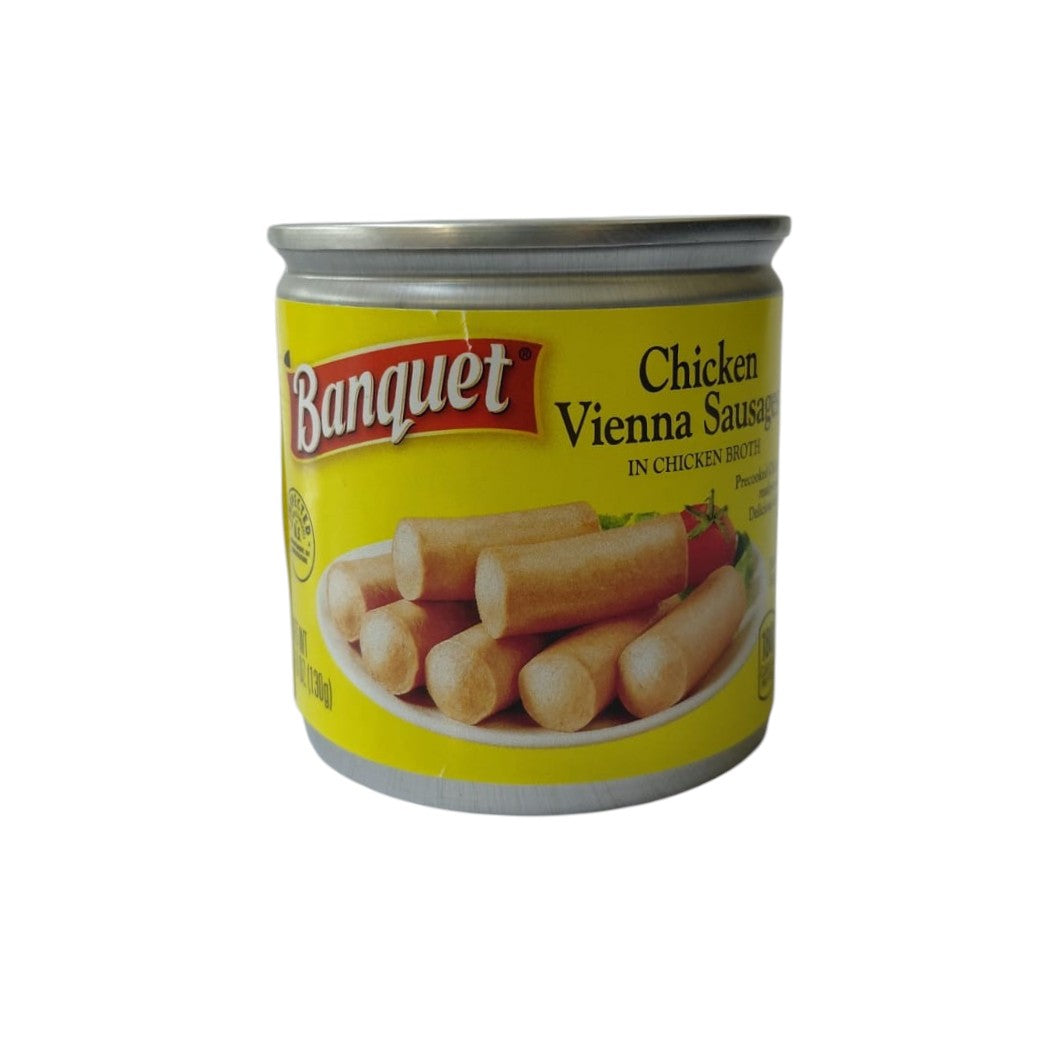 SALCHICHA VIENNA DE POLLO BANQUET 4.6OZ