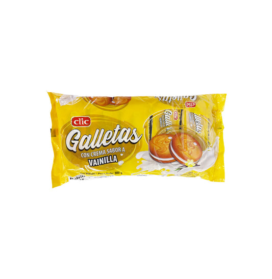 GALLETAS VAINILLA CON 10PAK CLIC 300GR