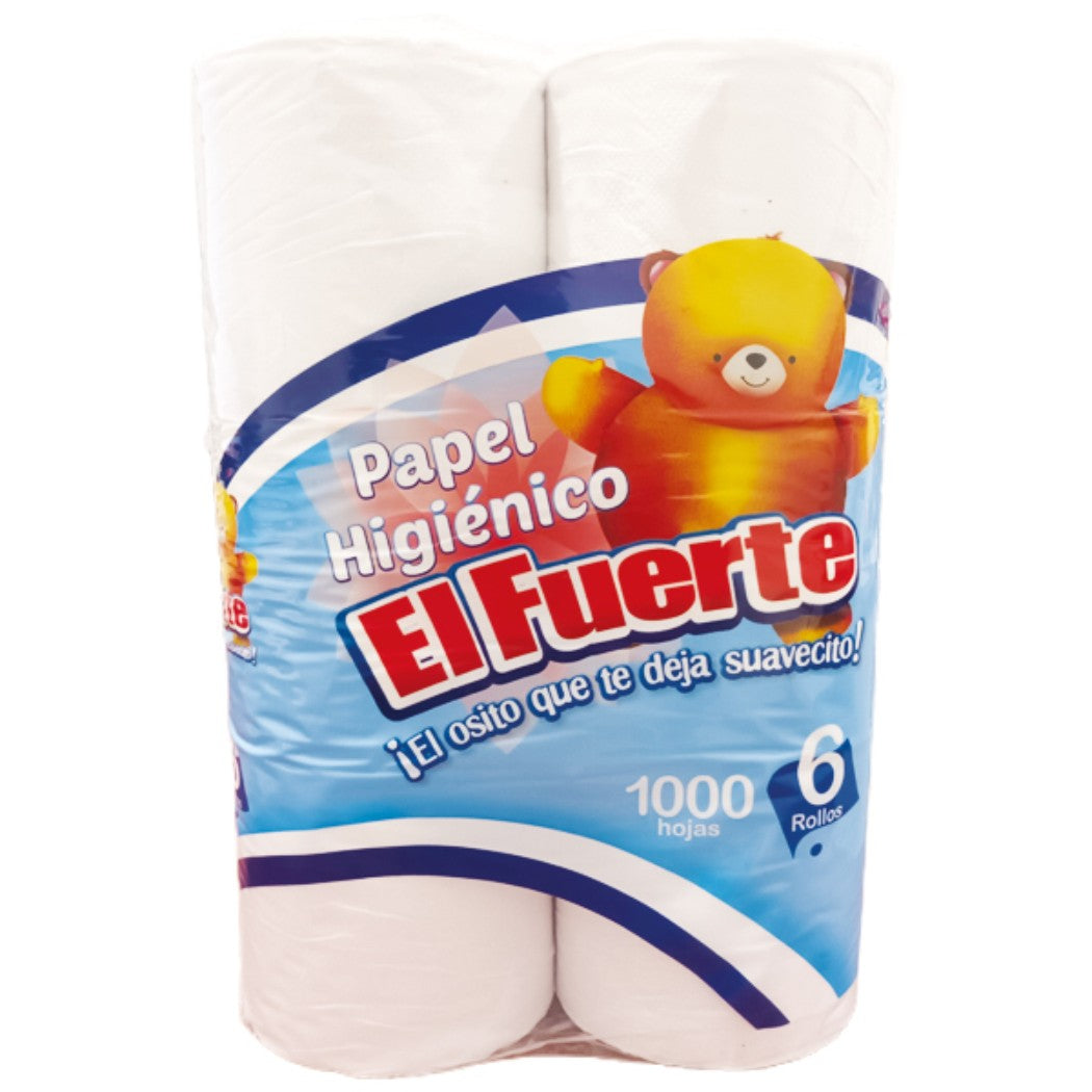 PAPEL HIGIÉNICO OSO 6 ROLLOS 1000 HOJAS