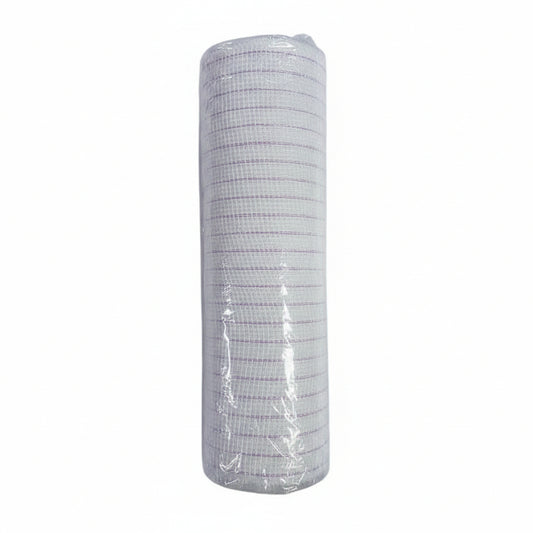 MALLA DECORATIVA BLANCA CON LINEAS TRANSLUCIDOS
