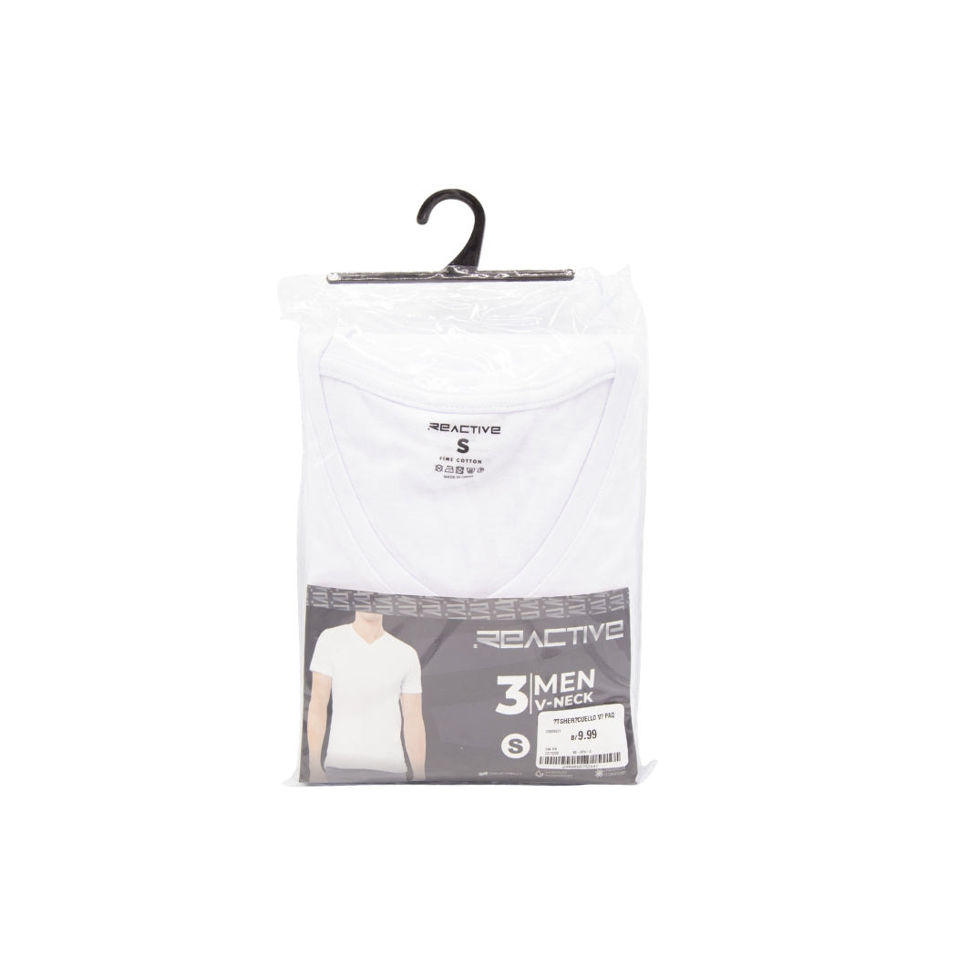SÚETER CUELLO V BLANCO TALLA S 3U