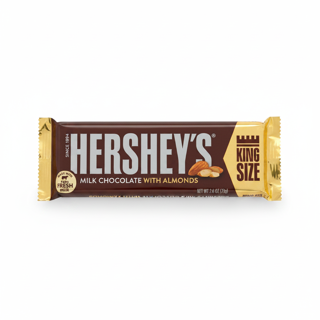 CHOCOLATE ALMOND KING HERSHEY'S 2.6OZ