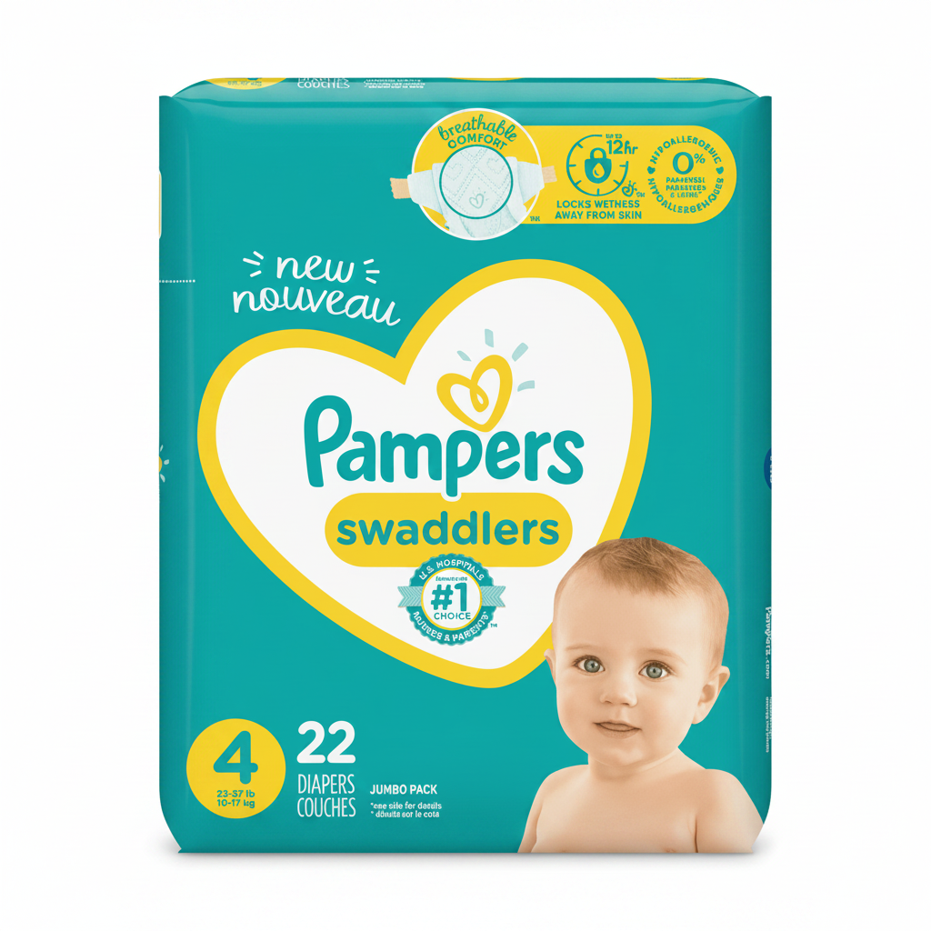 PAÑALES DESECHABLES SWADDLERS 4 22U