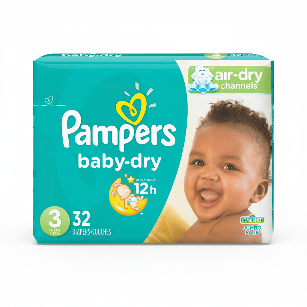 PAÑALES DESECHABLES BABY DRY S3 32U