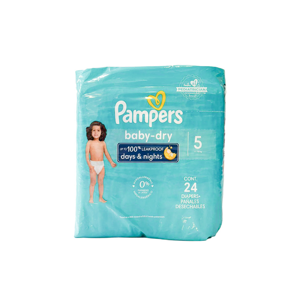 PAÑALES BABY DRY JUMBO S5 24U