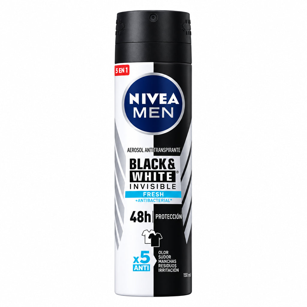 DESODORANTE SPRAY BLACK & WHITE FRESH MEN NIVEA 150ML