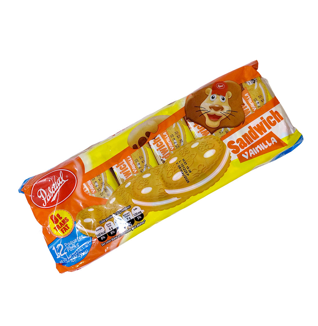 GALLETAS SANDWICH VAINILLA PASCUAL 360GR