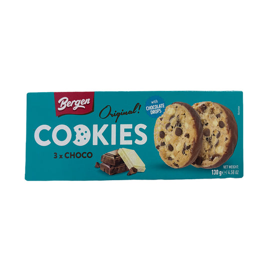GALLETAS 3 CHOCOLATE BERGEN 130GR