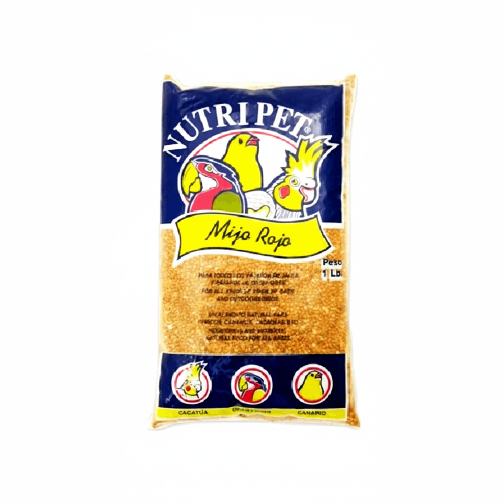 ALIMENTO PARA AVE MIJO ROJO NUTRIPET 1LB