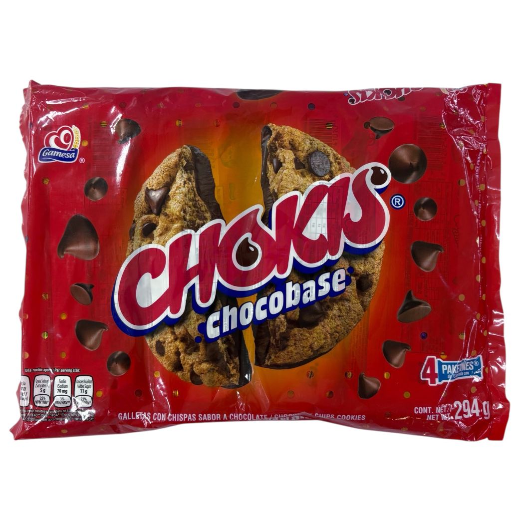 4PACK GALLETA CHOKIS CHOCOBASE 93GR