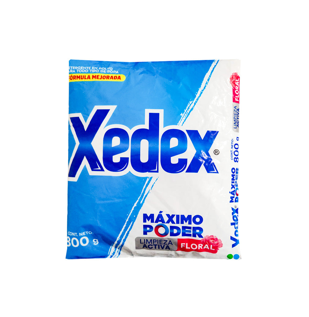 DETERGENTE EN POLVO FLORAL XEDEX 800GR