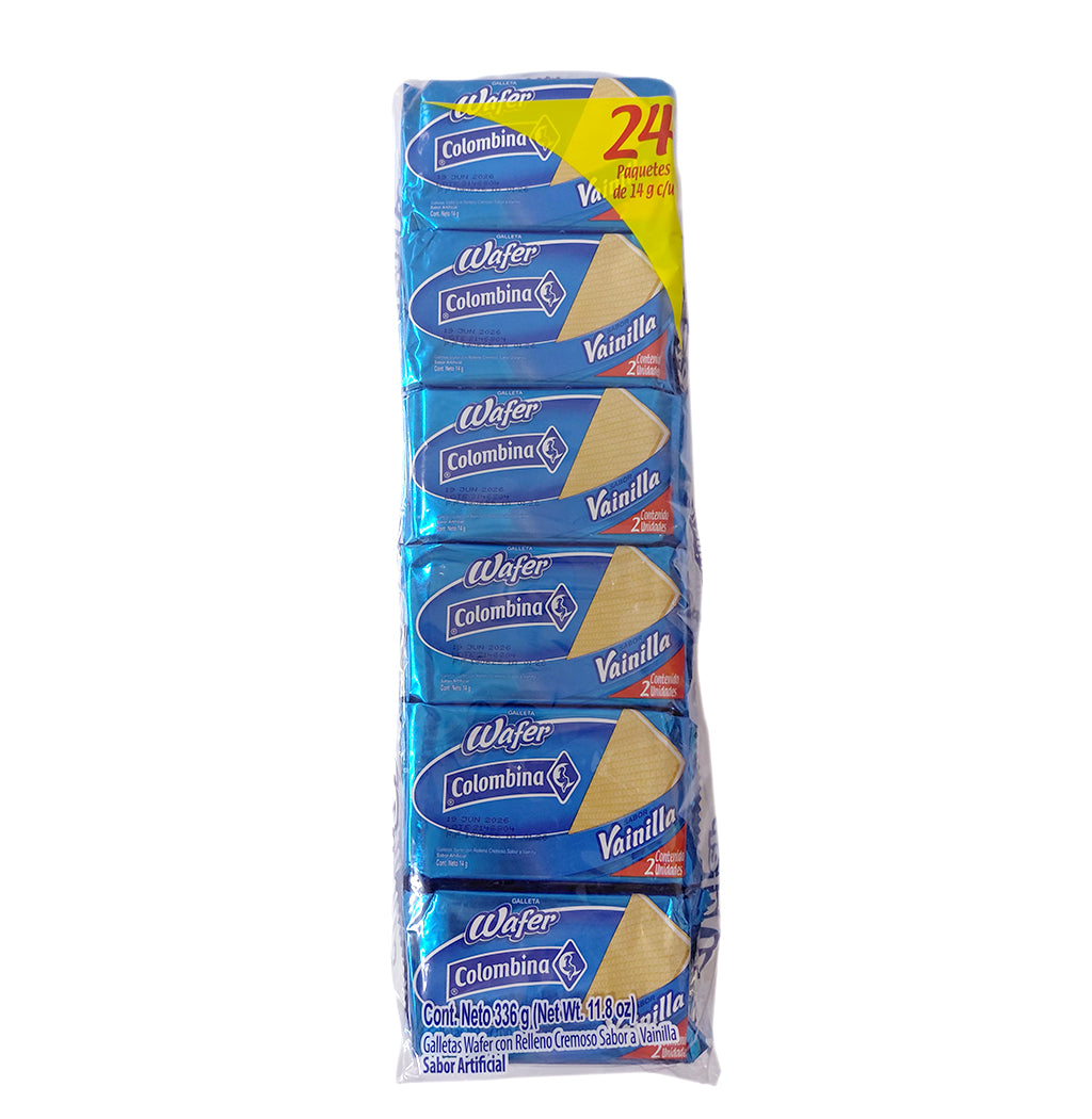 GALLETAS WAFER VAINILLA COLOMBINA 336GR