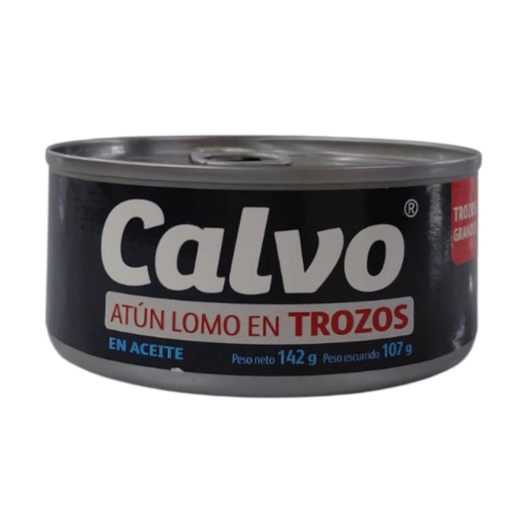 ATÚN LOMO TROZOS EN ACEITE CALVO 142GR