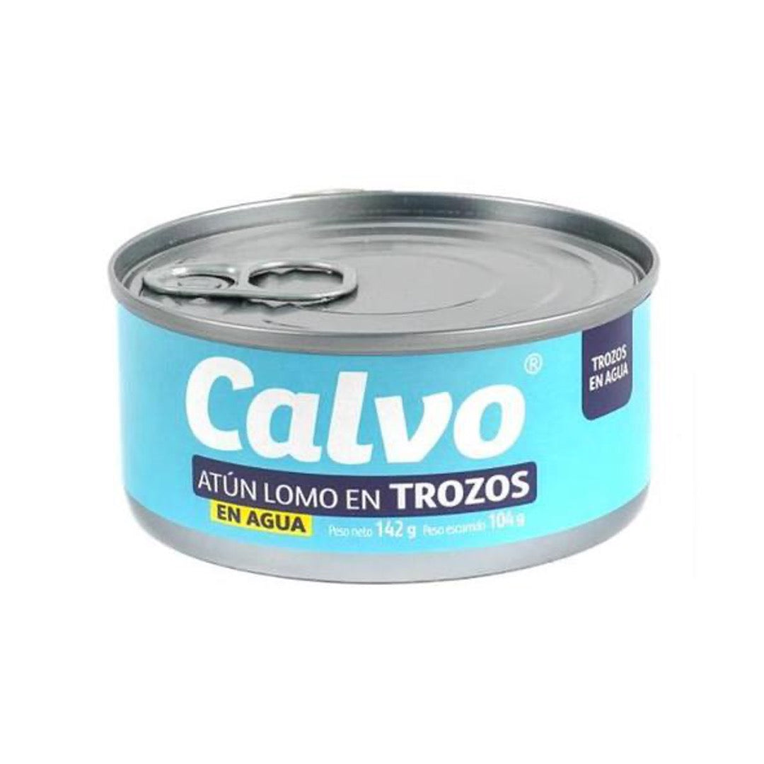 ATÚN LOMO TROZOS EN AGUA CALVO 142GR