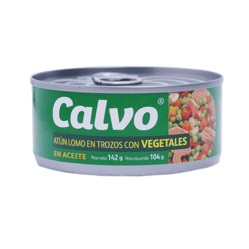 ATÚN LOMO TROZOS VEGET/ACET CALVO 142GR
