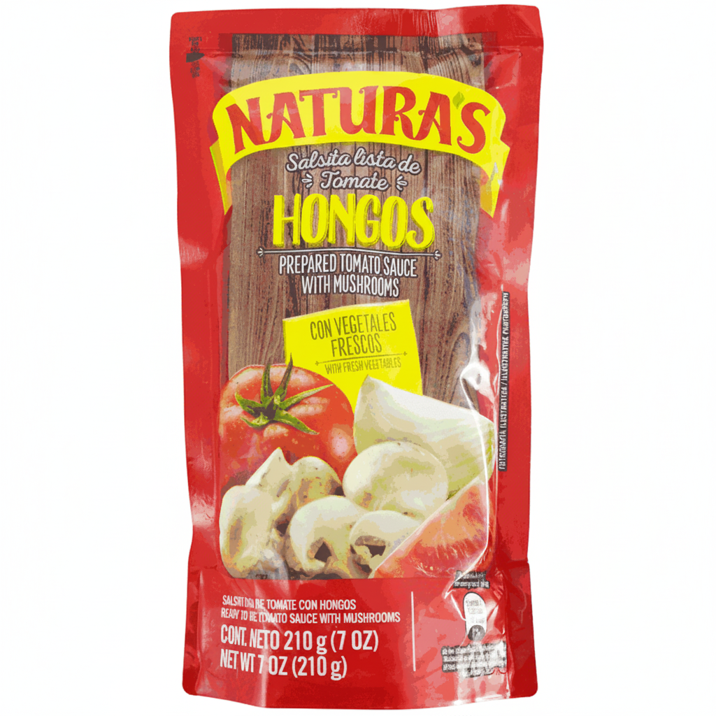 SALSA DE TOMATE CON HONGO NATURAS 210GR