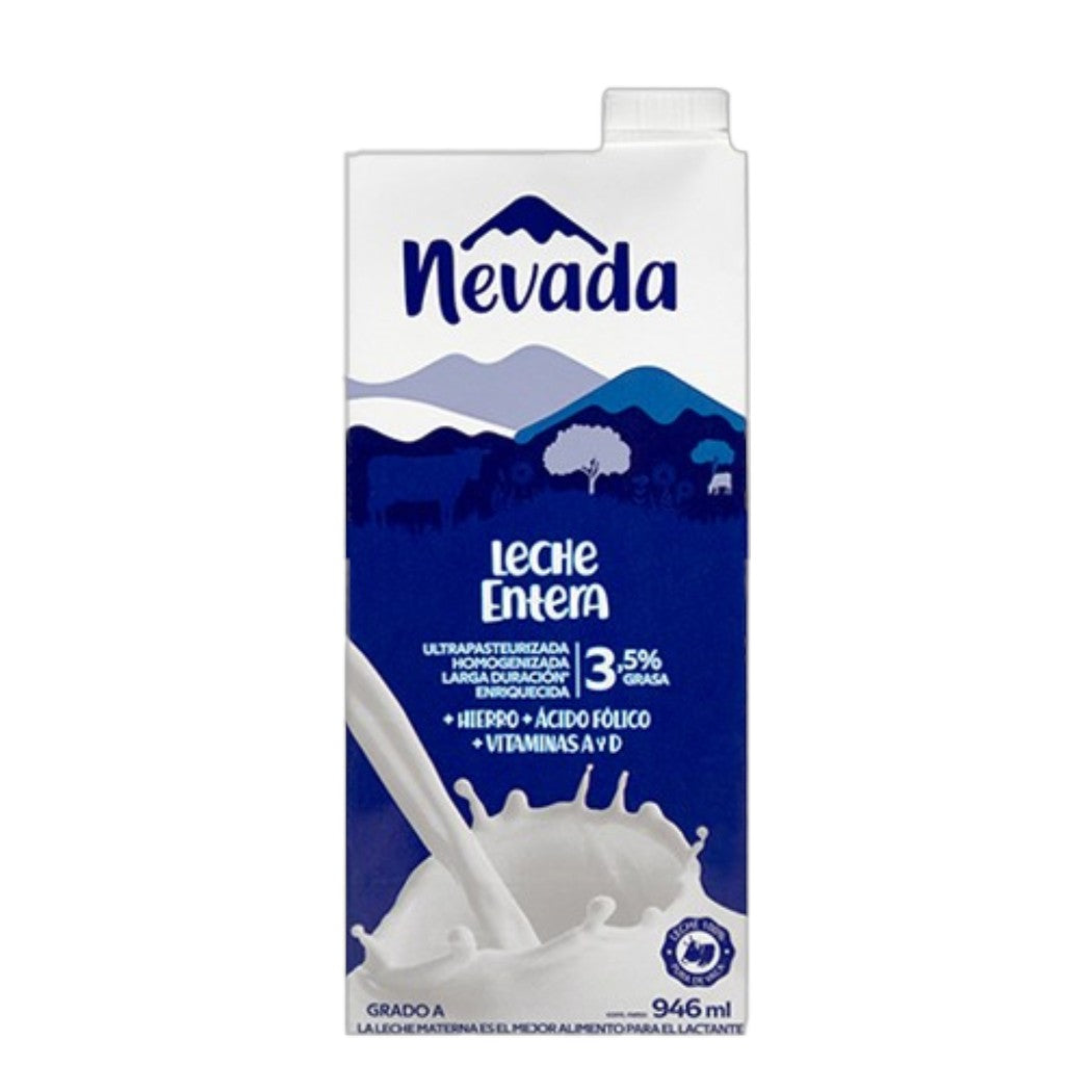 LECHE GRADO A ENTERA 3.5 NEVADA 946ML