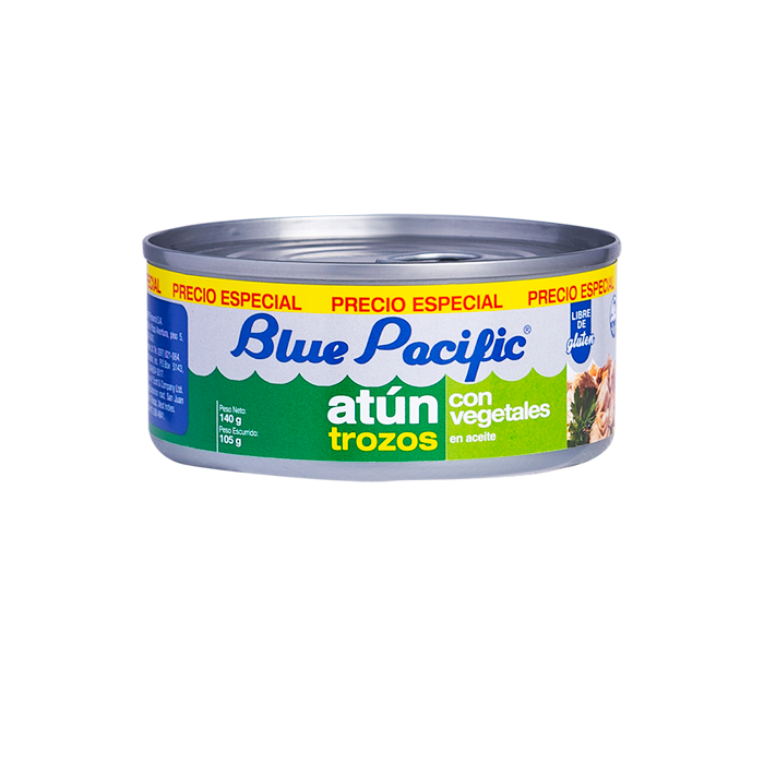 ATÚN VEGETALES BLUE PACIFIC 140GR