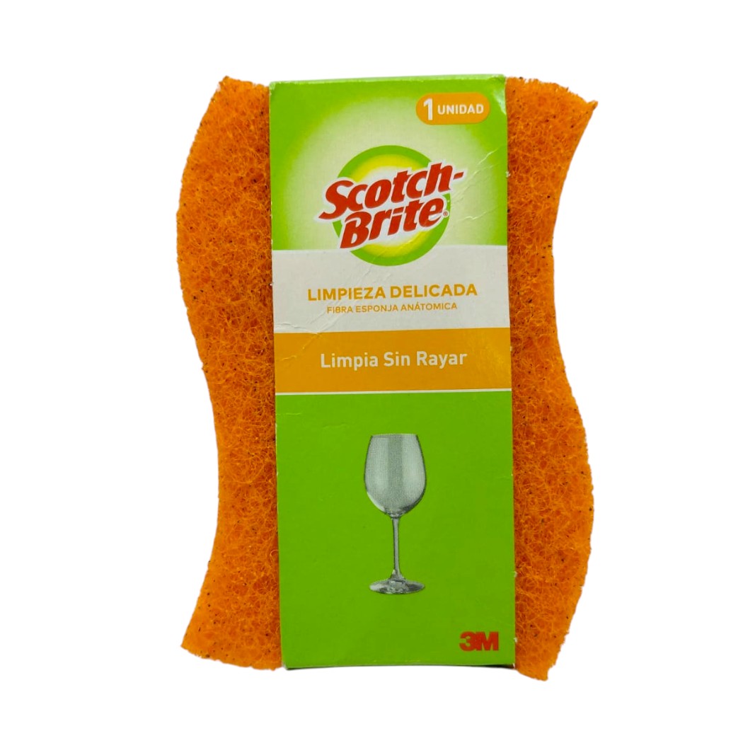 ESPONJA DOBLE USO CERO RAYAS NARANJA