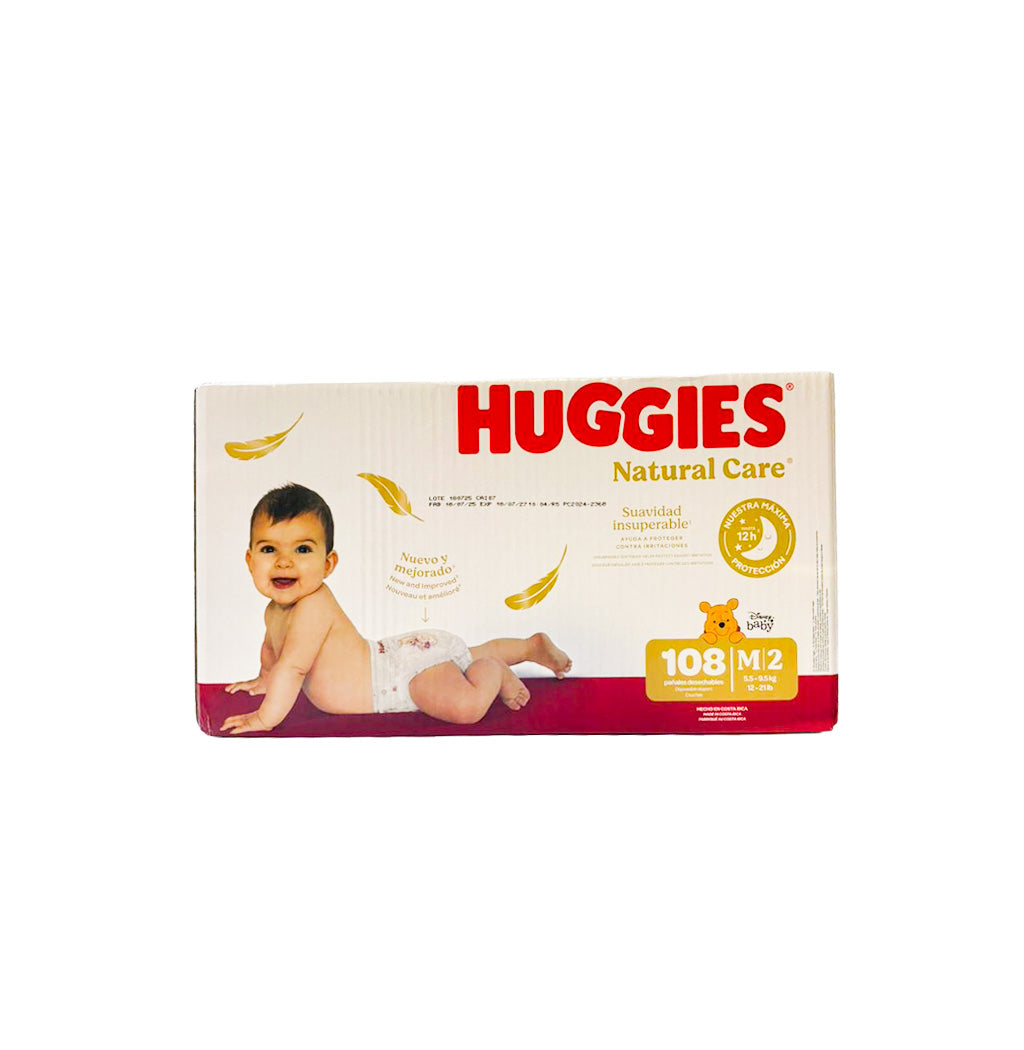 PAÑALES NATURAL CARE M 108U