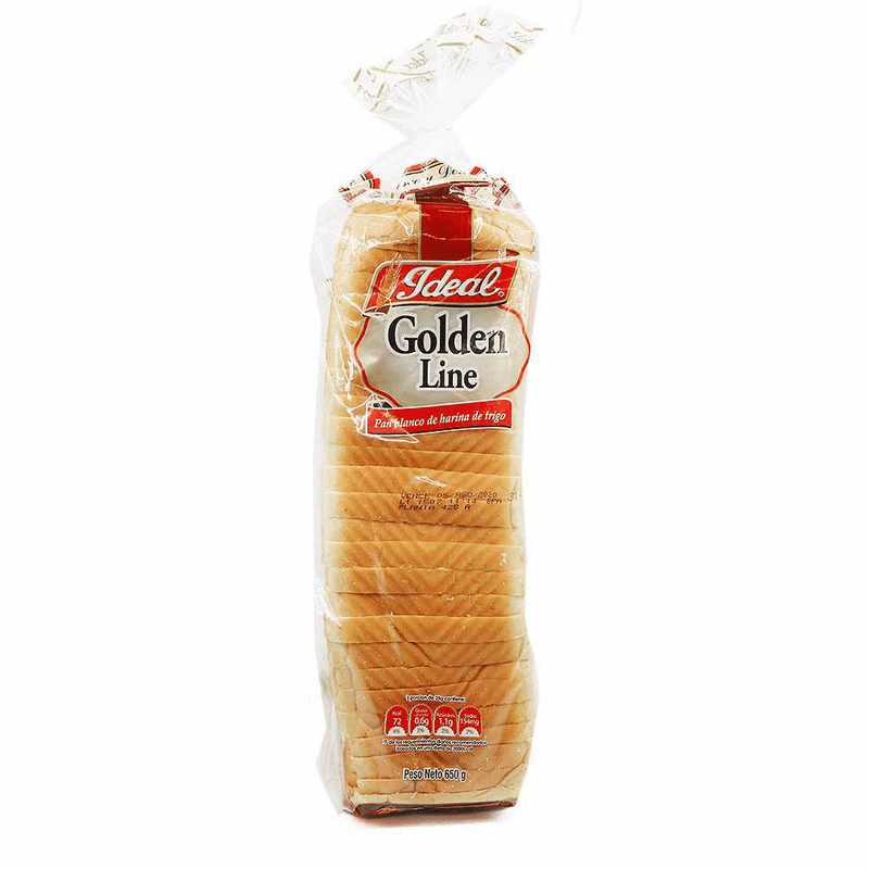 PAN MOLDE BLANCO GOLDEN LINE IDEAL 650GR