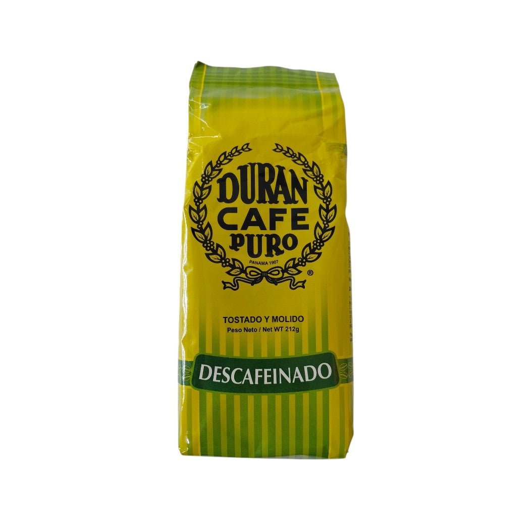 CAFÉ MOLIDO DESCAFEINADO DURAN 212GR