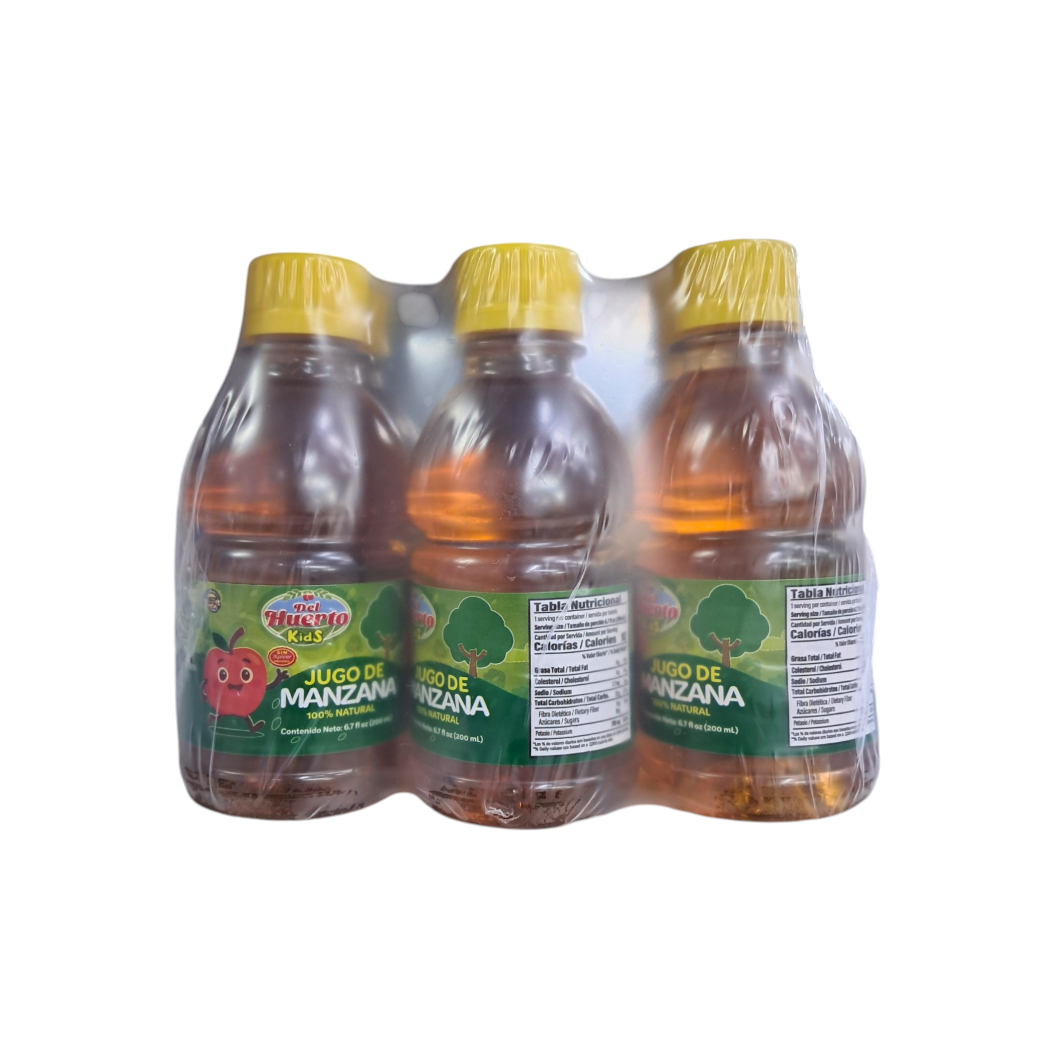 6PACK JUGO MANZANA KIDS DEL HUERTO