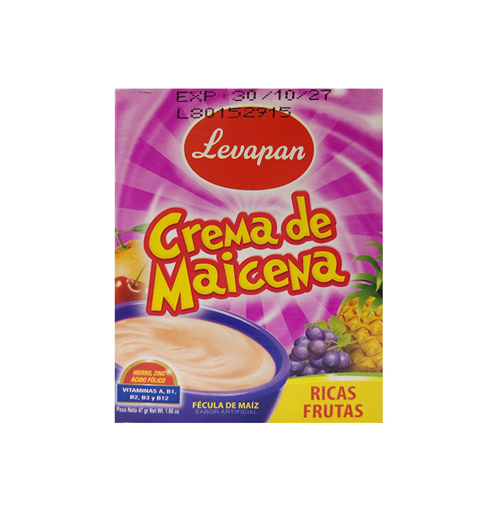 CREMA DE MAICENA RICA FRUTA LEVAPAN 47GR